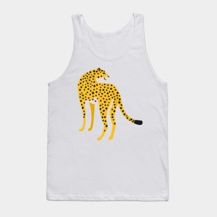 The Stare: Golden Leopard Edition | African Cheetah | Tropical Pop Art Tank Top